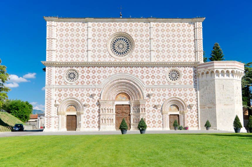 Basilica Collemaggio ricostruita 